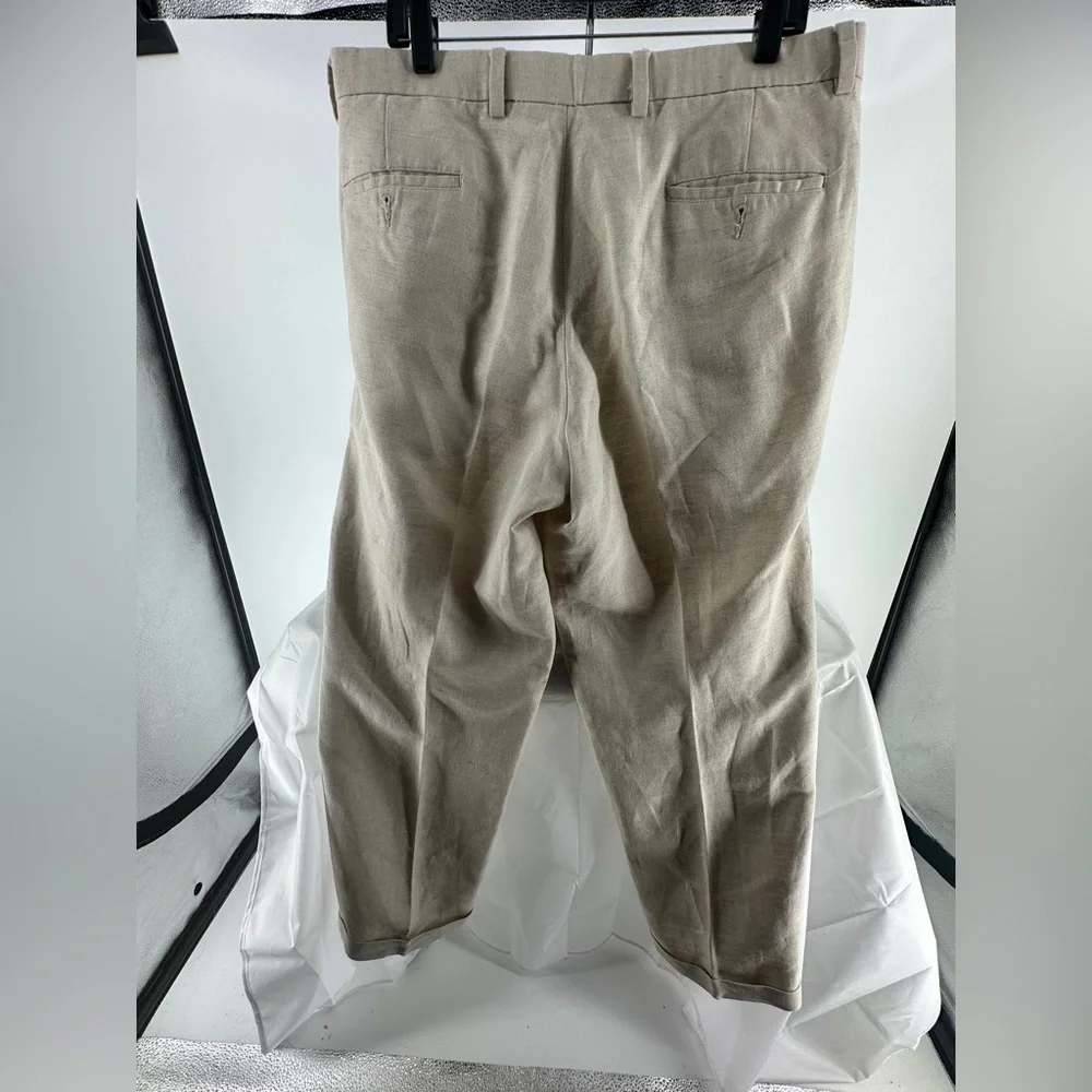 Dockers Premium linen blend relaxed fit beige trousers